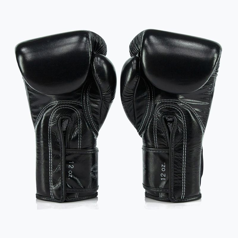 Boxhandschuhe Fairtex Glory Kickboxing Competition Training Boxing black/silver 2