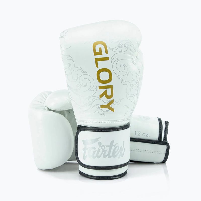 Boxhandschuhe Fairtex Glory Kickboxing Competition Training Boxing white 4