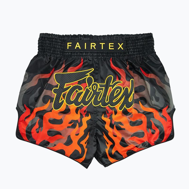 Fairtex Muay Thai Trainingsshorts BS1921 'Volcano' schwarz 2