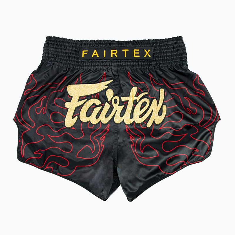 Fairtex Muay Thai Trainingsshorts BS1921 'Volcano' schwarz