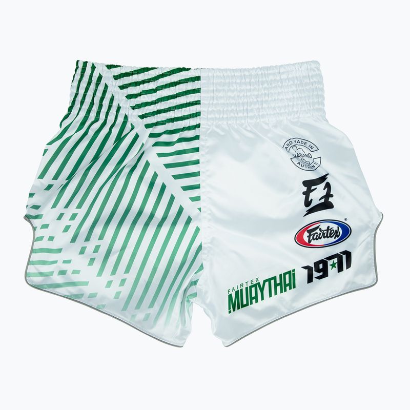 Fairtex Muay Thai Trainingsshorts BS1923 'Racer' weiß 2