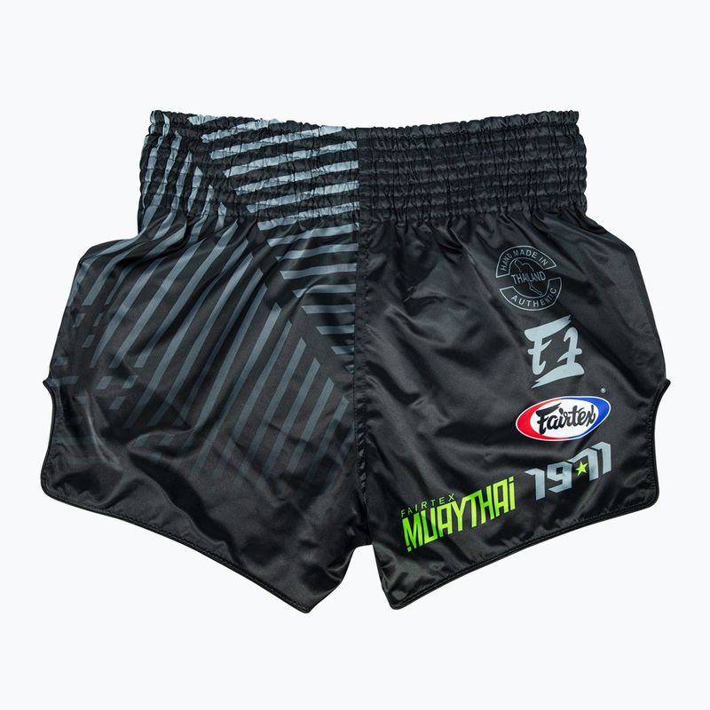 Fairtex Muay Thai Trainingsshorts BS1924 'Racer' schwarz 2