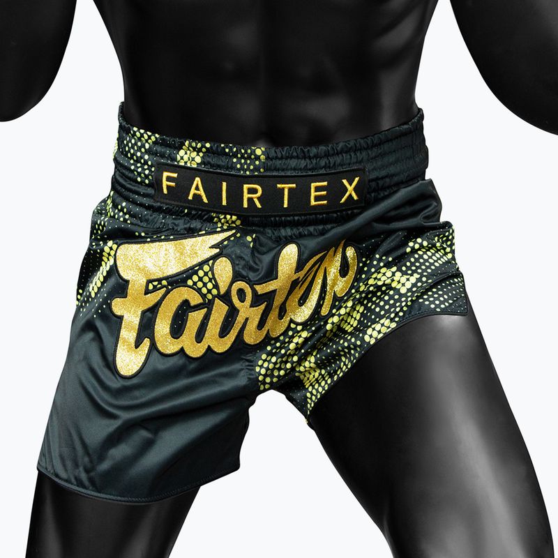 Trainingsshorts Fairtex Muay Thai S1931 Heart of Gold black/gold 3