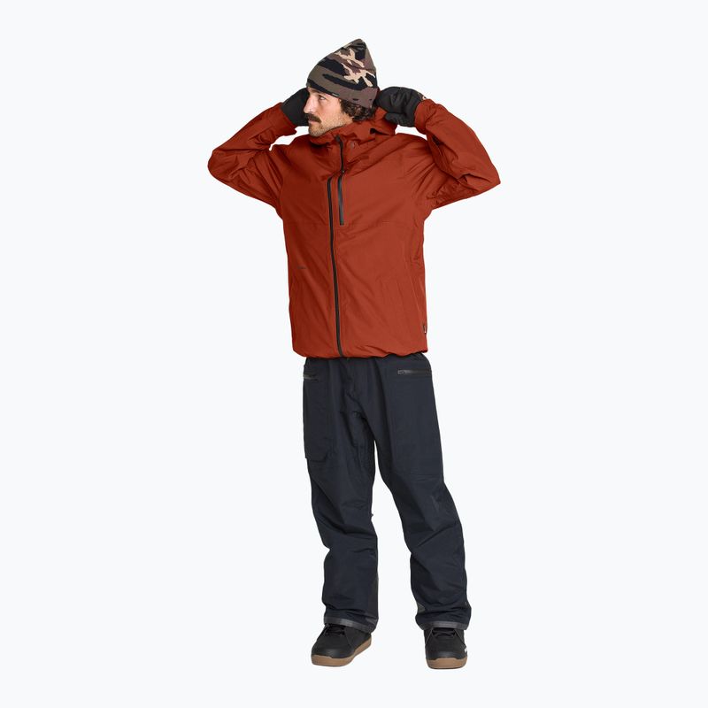 Herren-Snowboardjacke Volcom L Gore-Tex Jacket burnt orange 2