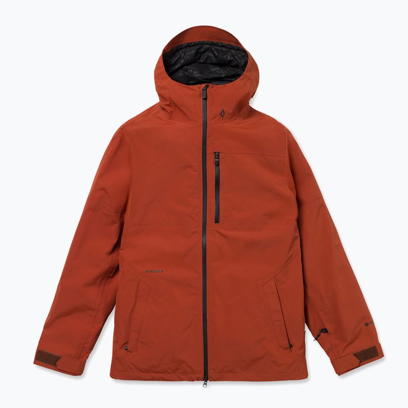 Herren-Snowboardjacke Volcom L Gore-Tex Jacket burnt orange 9