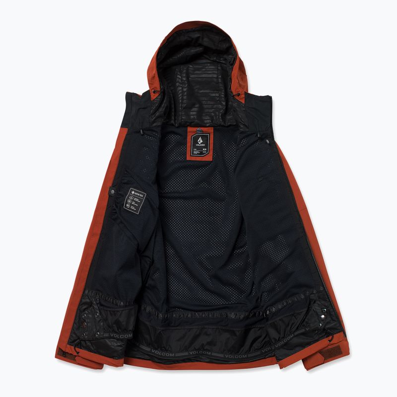 Herren-Snowboardjacke Volcom L Gore-Tex Jacket burnt orange 11