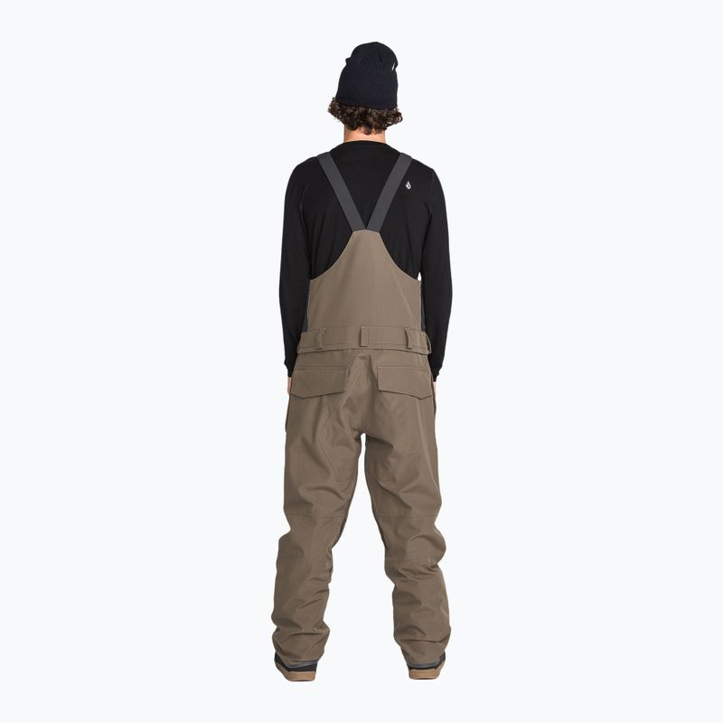 Herren Snowboardhose Volcom Roan Bib Overall teak 2