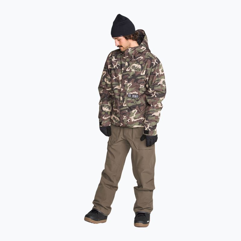 Herren Snowboardhose Volcom Roan Bib Overall teak 4