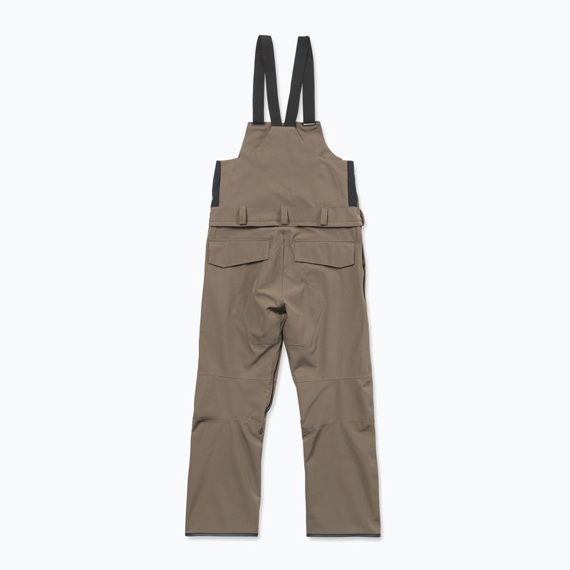 Herren Snowboardhose Volcom Roan Bib Overall teak 10