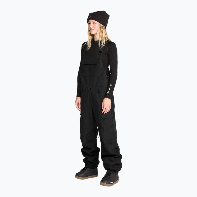 Damen-Snowboardhose Volcom Crestron 3D Stretch Bib Overall black