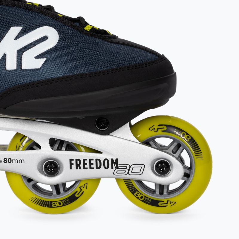 Herren Schlittschuhe K2 Freedom Alu 80 navy blau 30E0341 6