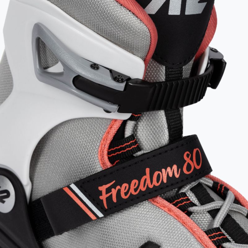 Damen Rollschuhe K2 Freedom Alu 80 W silber 30E0342 5