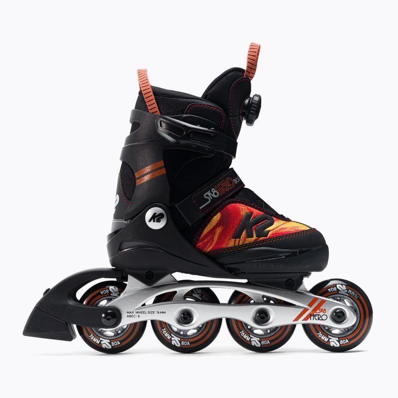 K2 Sk8 Hero Boa Alu Kinder Rollschuhe schwarz 30F0118 3