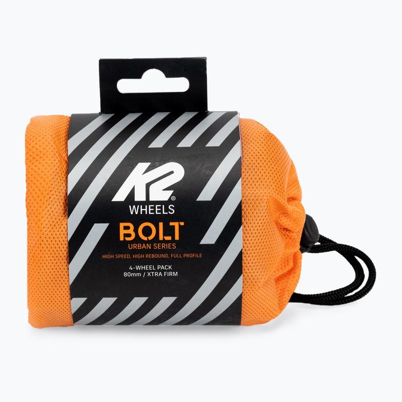 K2 Urban Bolt 80mm/90A Rollerblade Rollen 4 Stück schwarz 30F3014/11
