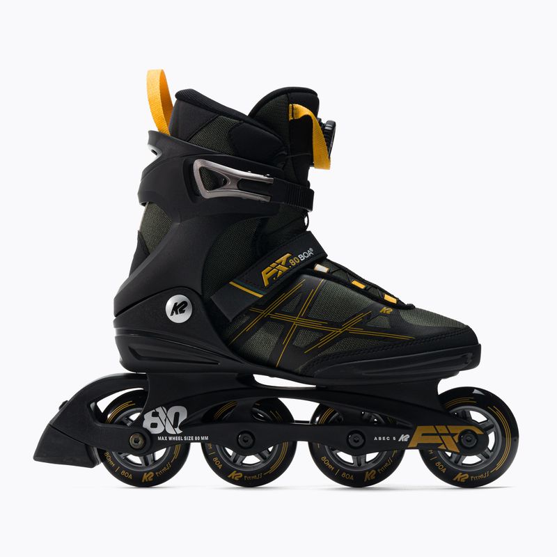 Herren Rollschuhe K2 F.I.T. 80 Boa grau 30G0315 3