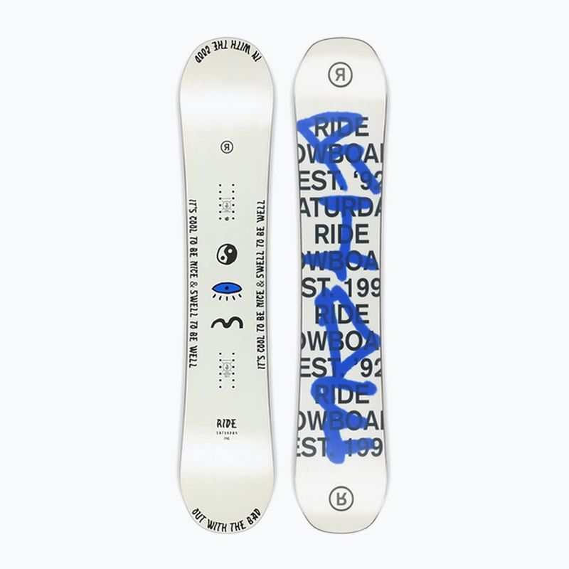 Snowboard Damen RIDE Saturday weiß-blau 12G18 7