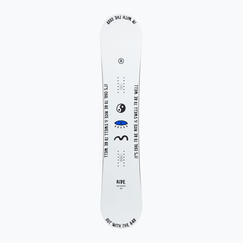 Snowboard Damen RIDE Saturday weiß-blau 12G18 3