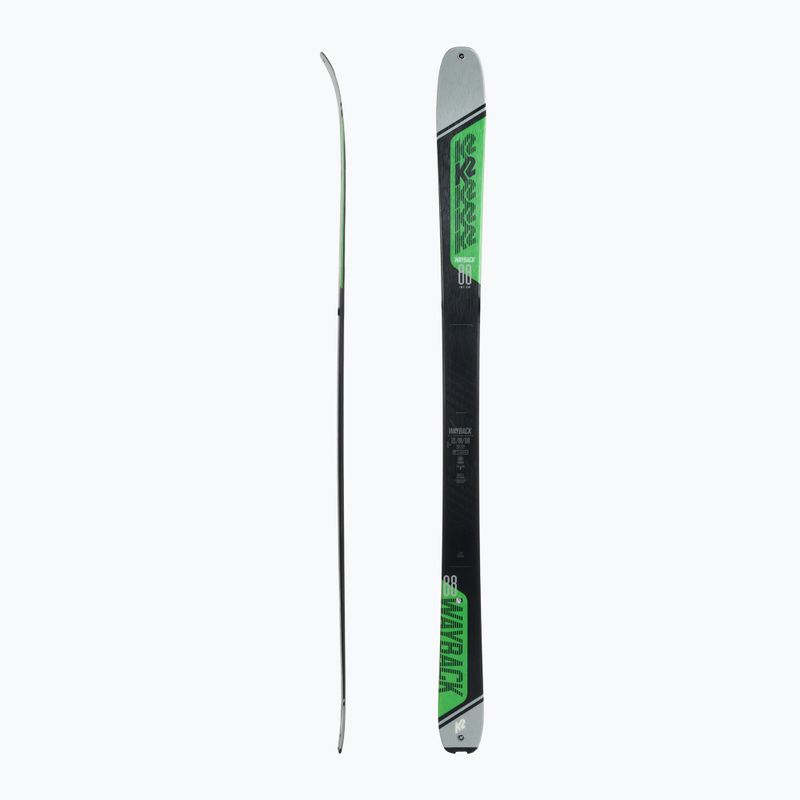 K2 Wayback 88 grau-grün Skier 10G0202.101.1 2