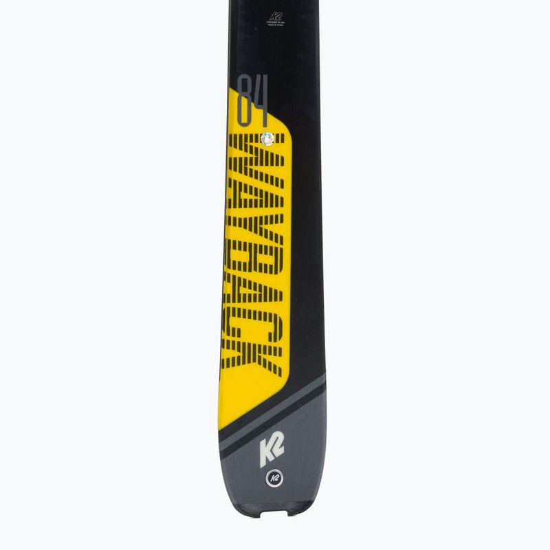 K2 Wayback 84 grau-gelb Skateski 10G0203.101.1 6