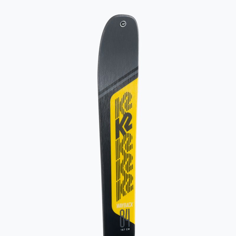 K2 Wayback 84 grau-gelb Skateski 10G0203.101.1 7