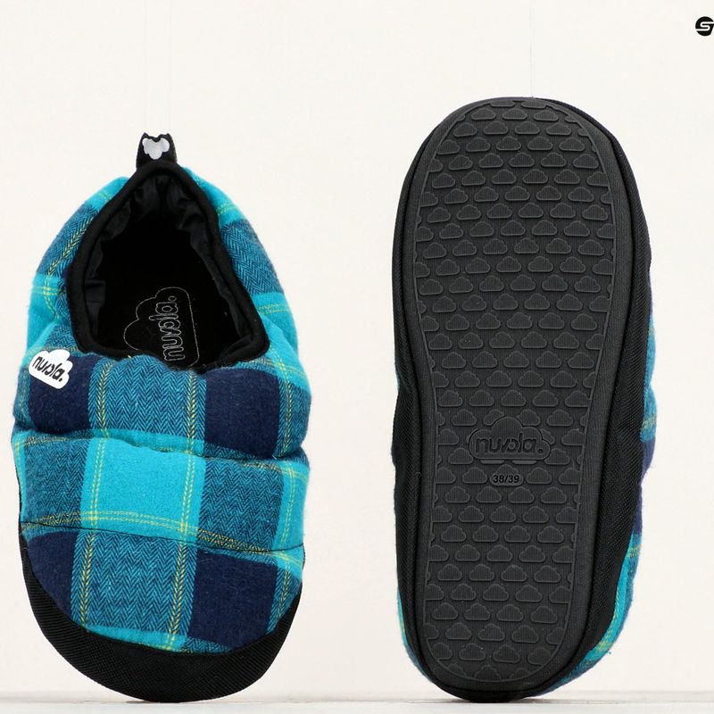 Nuvola Classic Scotland Winterpantoffeln türkis/blau