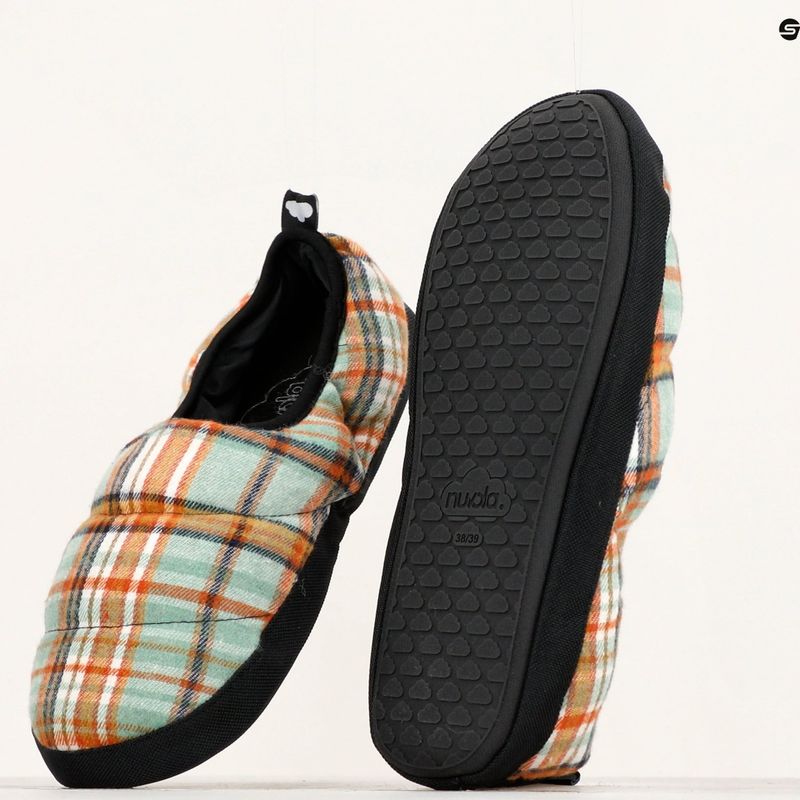 Nuvola Classic Scotland grün/orange Winterpantoffeln 15