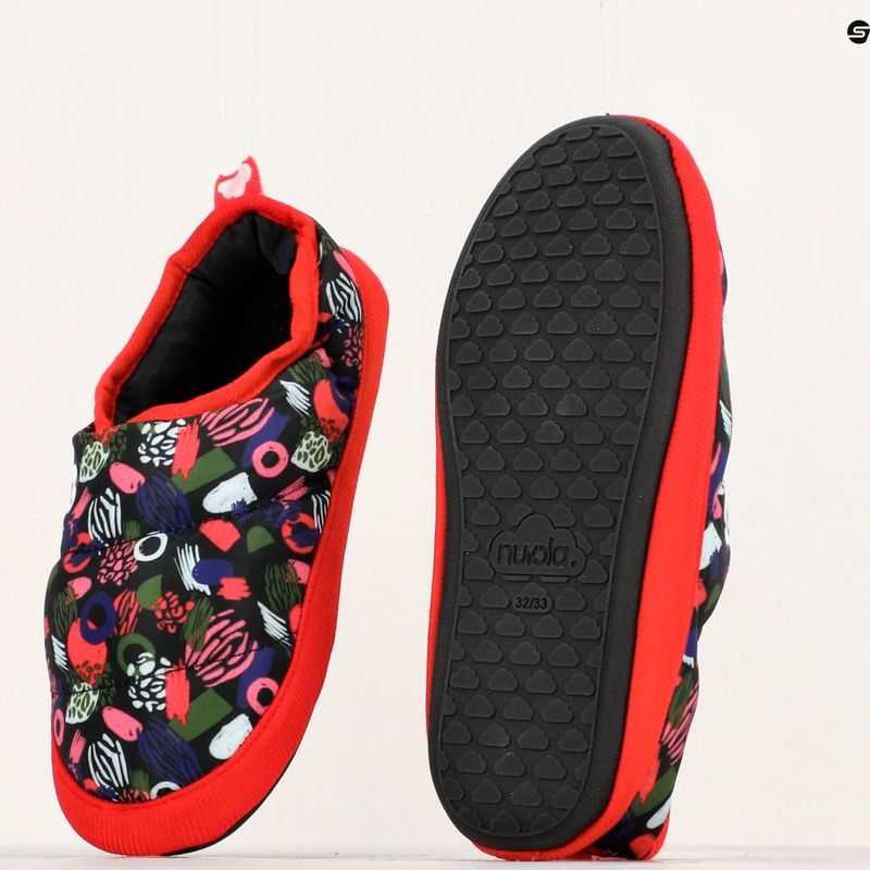 Kinder-Winterpantoffeln Nuvola Classic Bedruckte Guix koralle