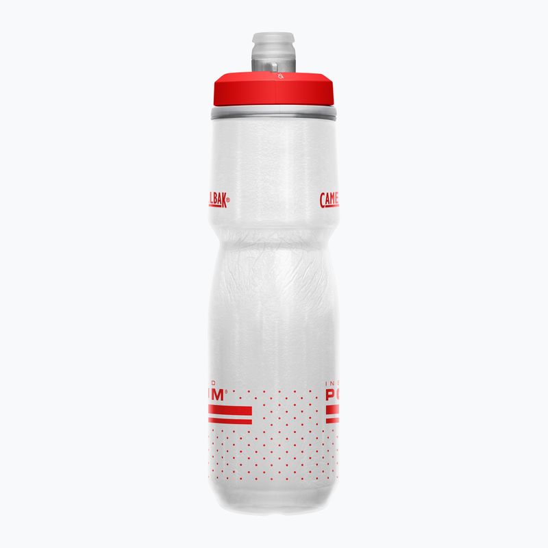 Fahrrad Wasserflasche CamelBak Podium Chill 710 ml fiery red/white 2