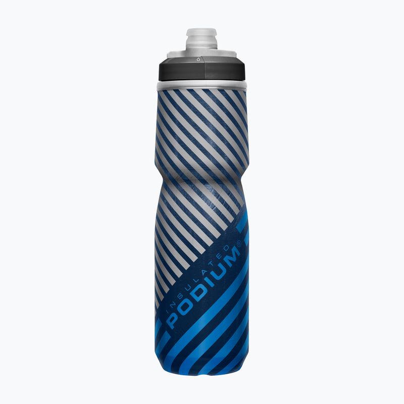 CamelBak Podium Chill Fahrradflasche 710 ml navy/ blau gestreift