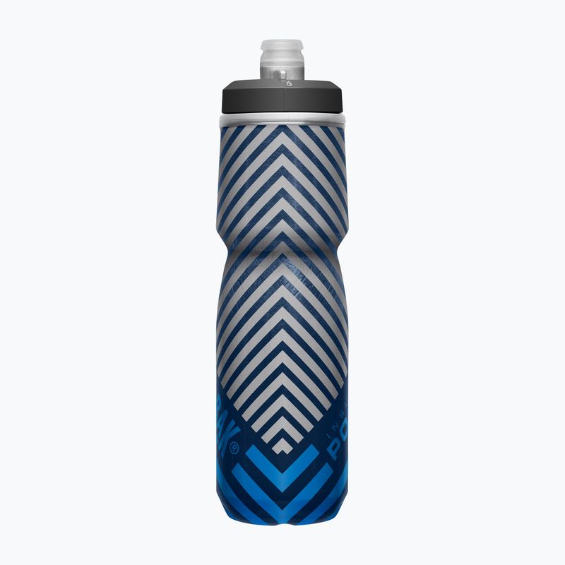 CamelBak Podium Chill Fahrradflasche 710 ml navy/ blau gestreift