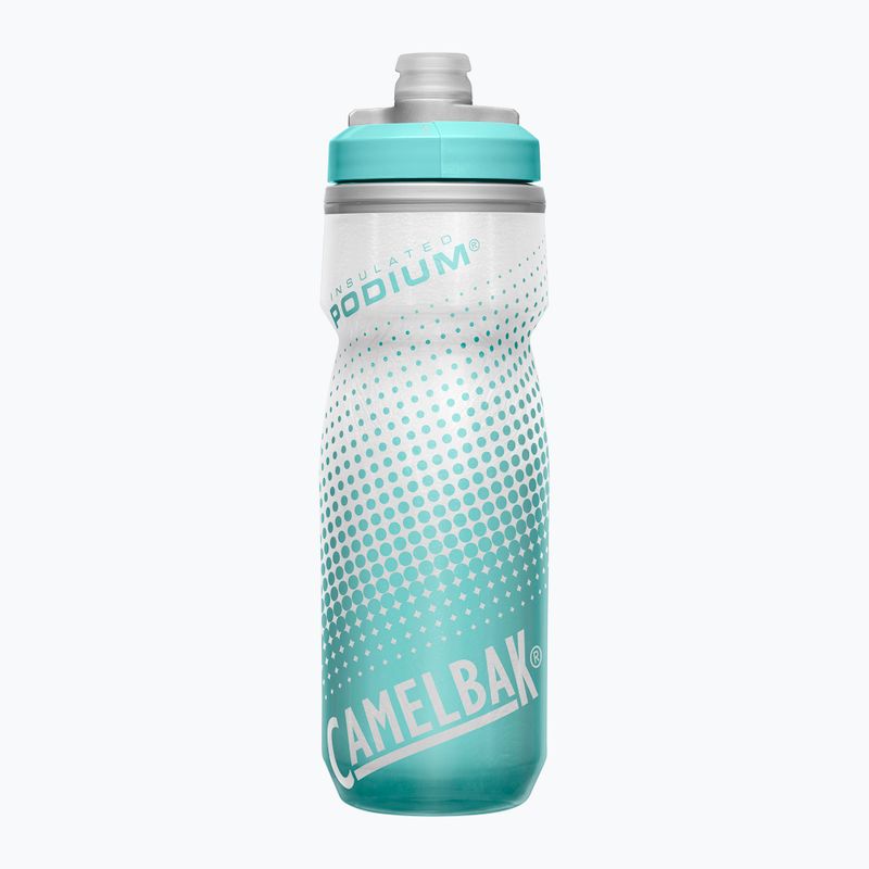 CamelBak Podium Chill 620 ml grau/ teal gestreift Fahrradflasche