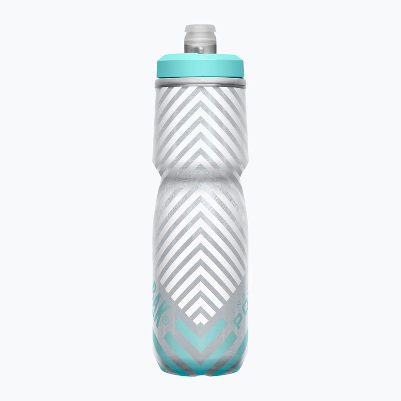 CamelBak Podium Chill 710 ml grau/ teal gestreift Fahrradflasche