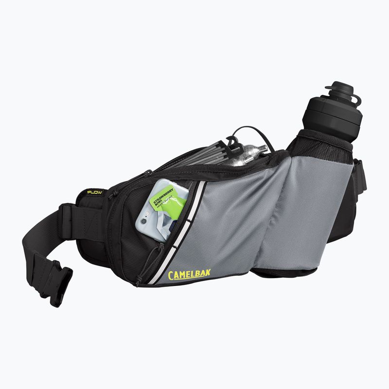 CamelBak Podium Flow Fahrrad Niere mit 620 ml Flasche Silber/Limette