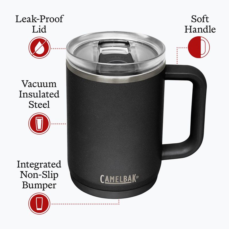 Thermobecher CamelBak Thrive Mug Insulated SST 470 ml black 6