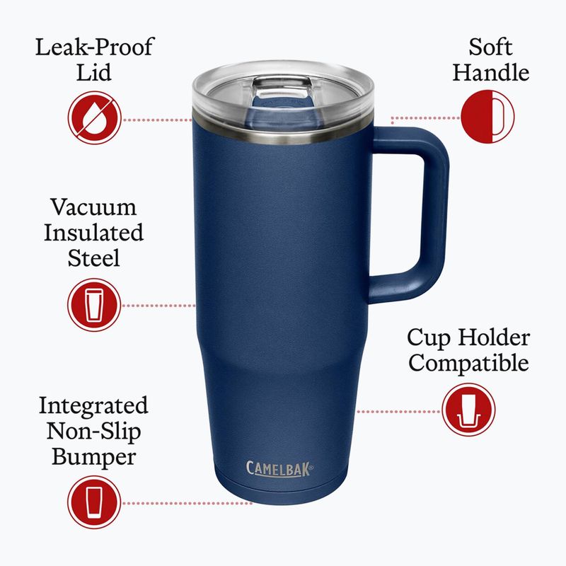 Thermobecher CamelBak Thrive Mug Insulated SST 950 ml navy 5