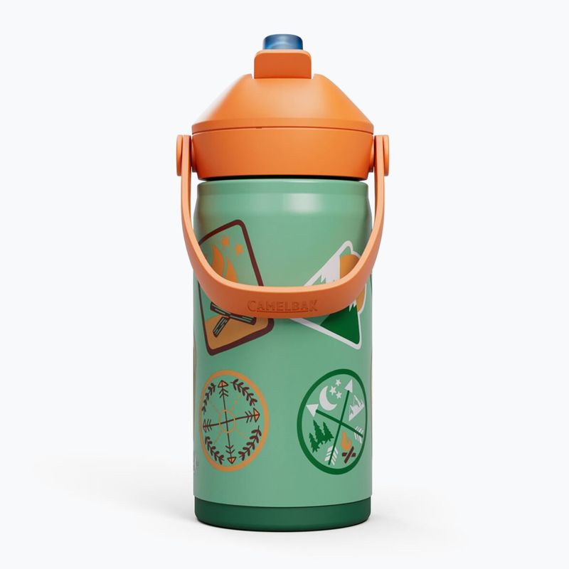 Thermosflasche CamelBak Thrive Flip Straw Kids Insulated SST 350 ml camp badges 2