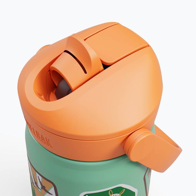 Thermosflasche CamelBak Thrive Flip Straw Kids Insulated SST 350 ml camp badges 3