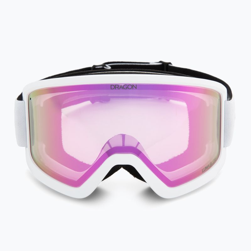 Skibrille Dragon DX3 OTG white/lumalens pink ion 2