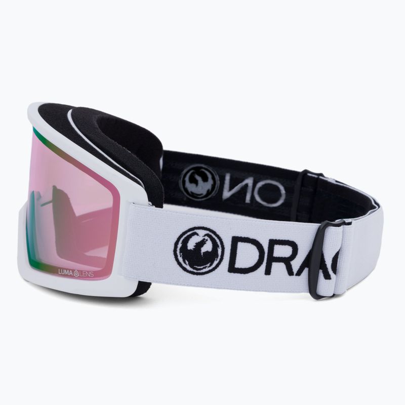 Dragon DX3 OTG Skibrille weiß und rosa 4