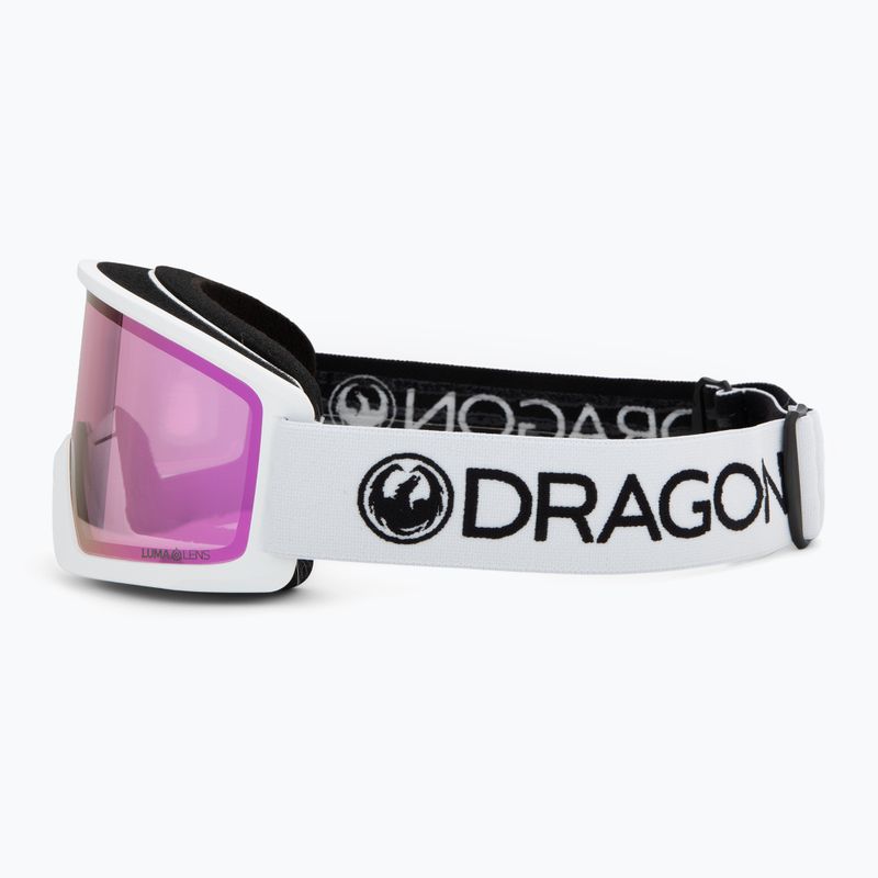 Skibrille Dragon DX3 OTG white/lumalens pink ion 4