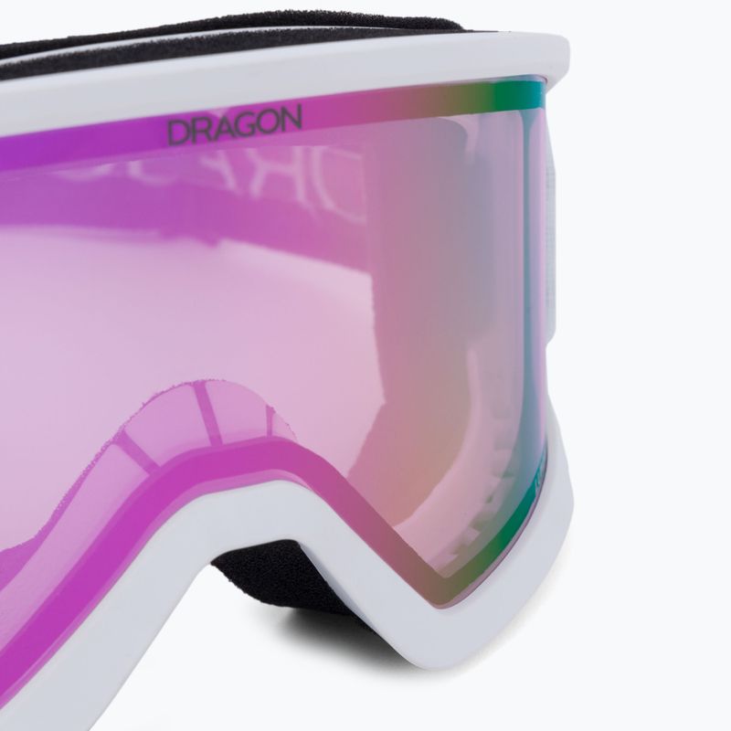 Skibrille Dragon DX3 OTG white/lumalens pink ion 5