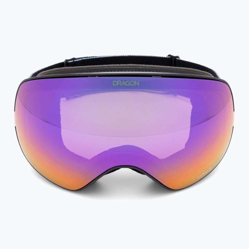 DRAGON X2S black pearl/lumalens purple ion/amber Skibrille 3