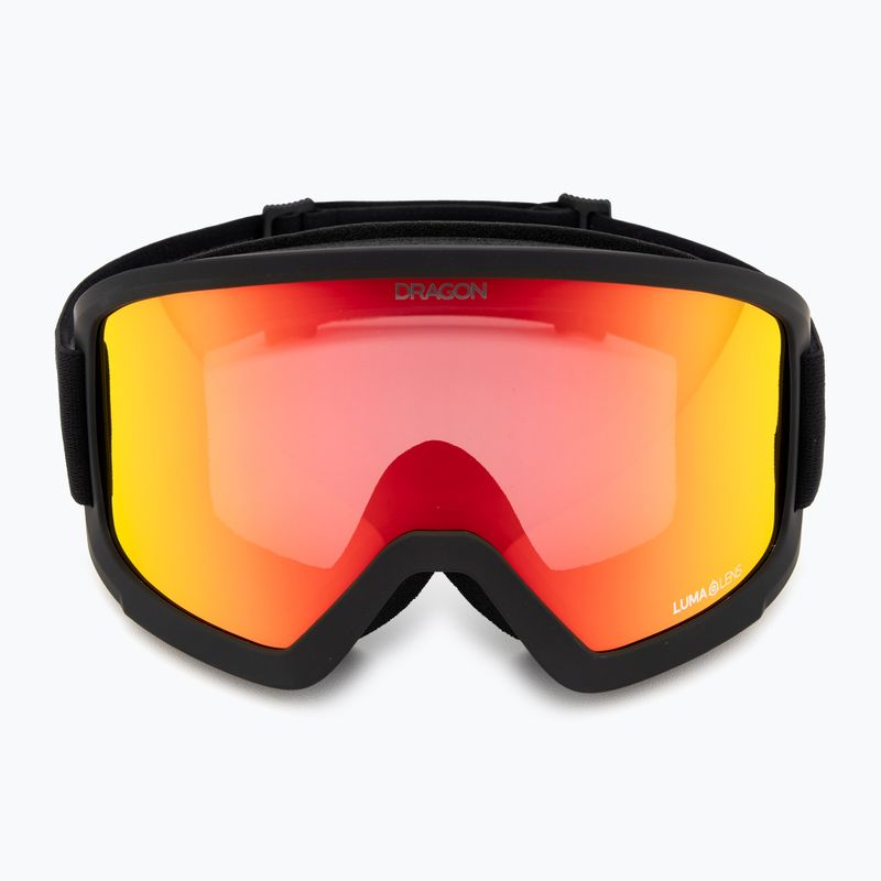 DRAGON DX3 L OTG schwarz/lumalens rot ion Skibrille 2
