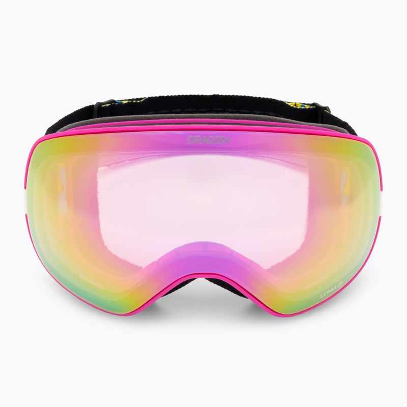 DRAGON X2S drip/lumalens pink ion/dark smoke Skibrille 3