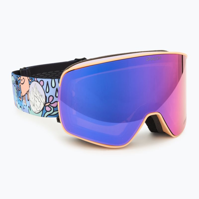 Skibrille DRAGON NFX2 fasani24/lumalens purple ion+lumalens violet 2