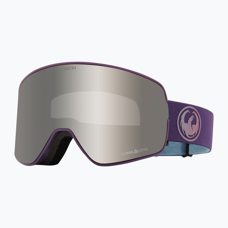 Skibrille DRAGON NFX2 deep plum/lumalens silver ion+lumalens voilet 6