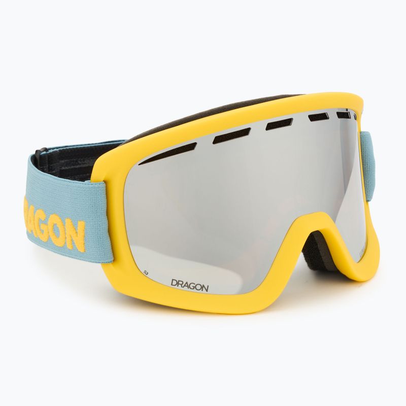 Skibrille DRAGON D1 OTG elemental/lumalens silver ion+lumalens amber 2