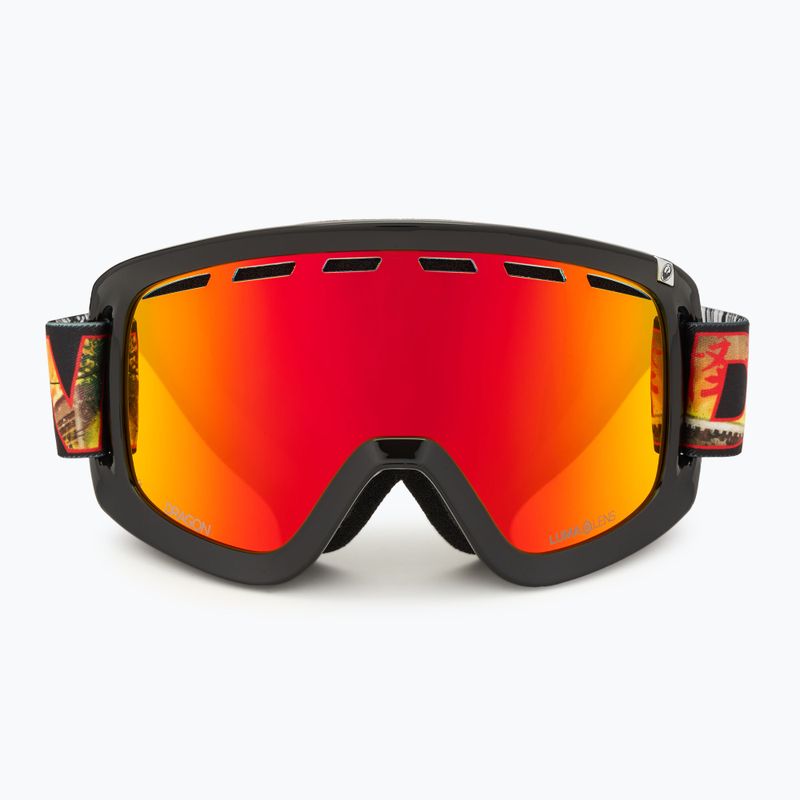 Skibrille DRAGON D1 OTG klash/lumalens red ion+lumalens rose 3