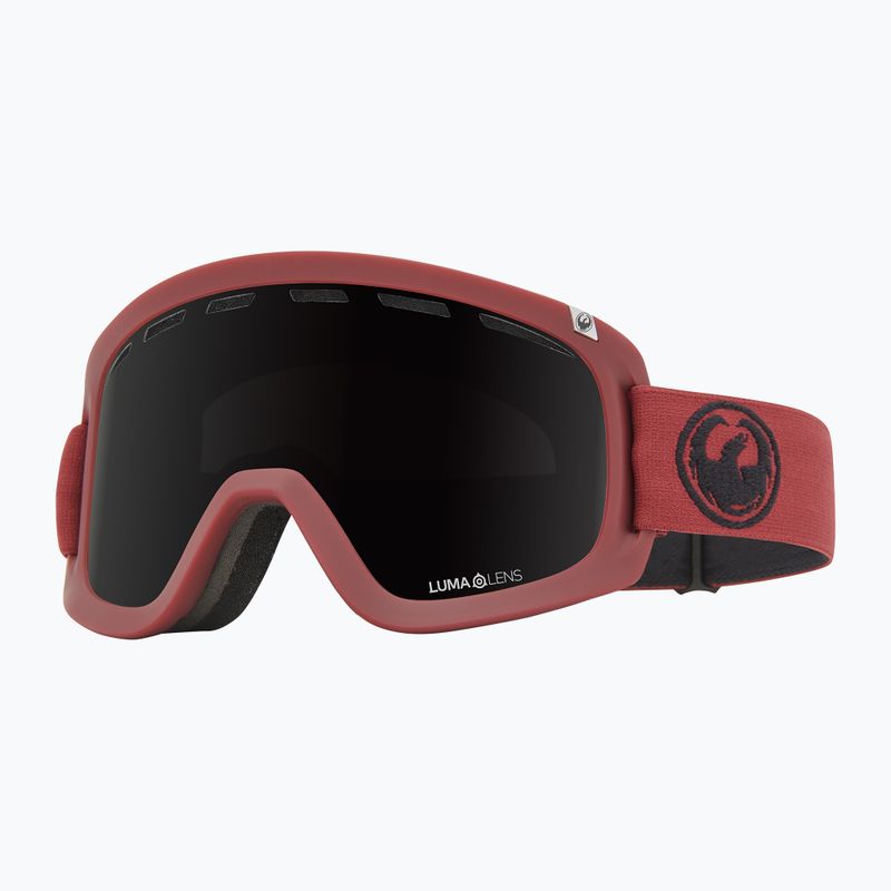 Skibrille DRAGON D1 OTG cordovan/lumalens midnight+lumalens amber 6