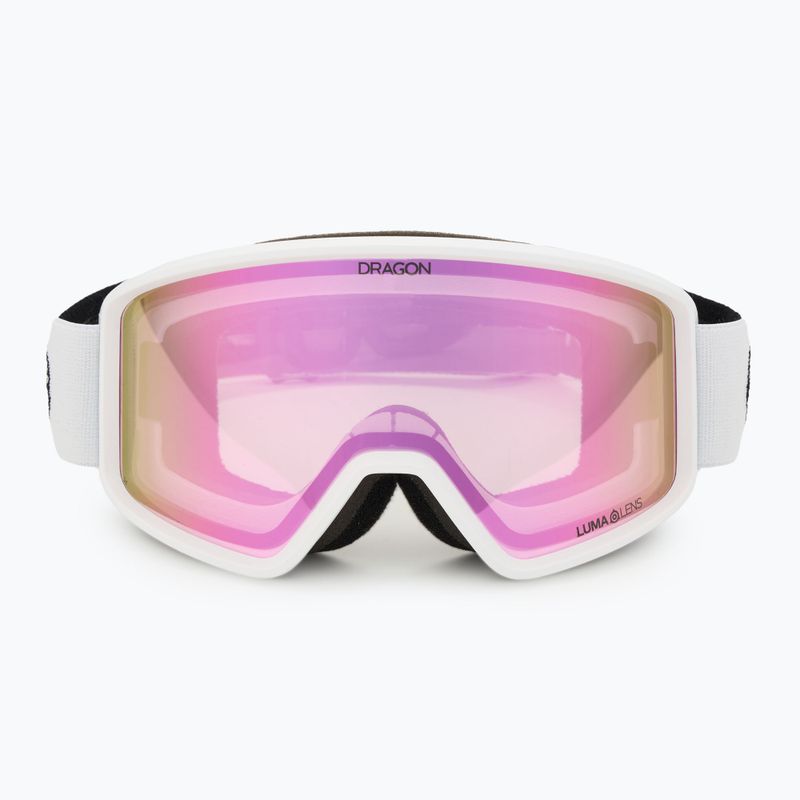 Skibrille DRAGON DXT OTG white/lumalens pink ion 2